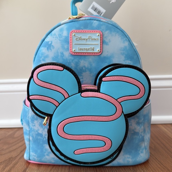 NEW Disney Parks Loungefly Mini Backpack and Ears bundle Eats Macaron - Picture 7 of 7